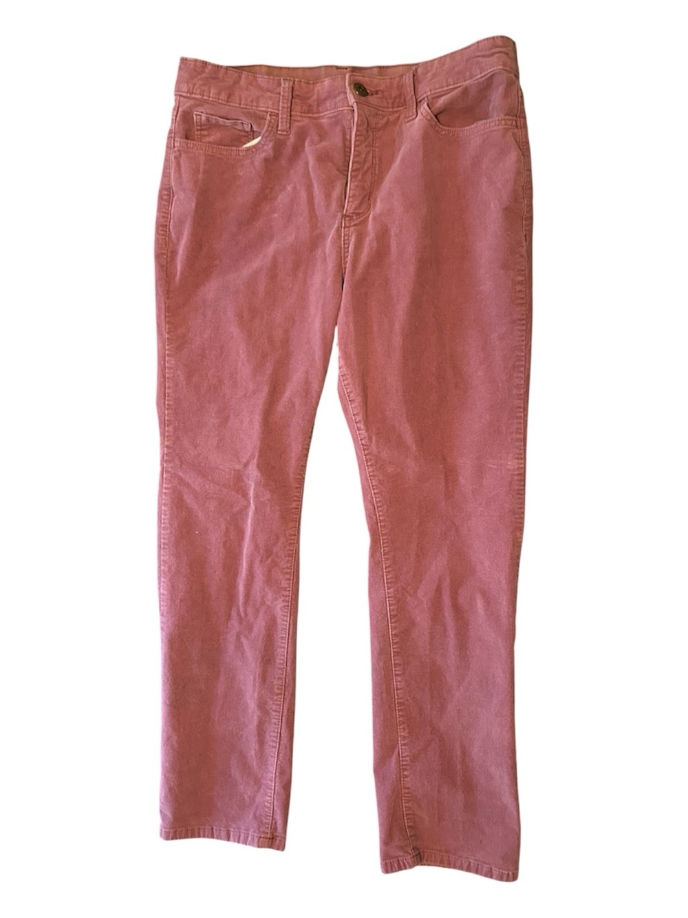 St. John’s Bay Women's Dusty Rose Corduroy Slim Pants Size 12
